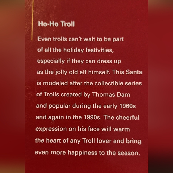 Troll Christmas ornament - Picture 2 of 4